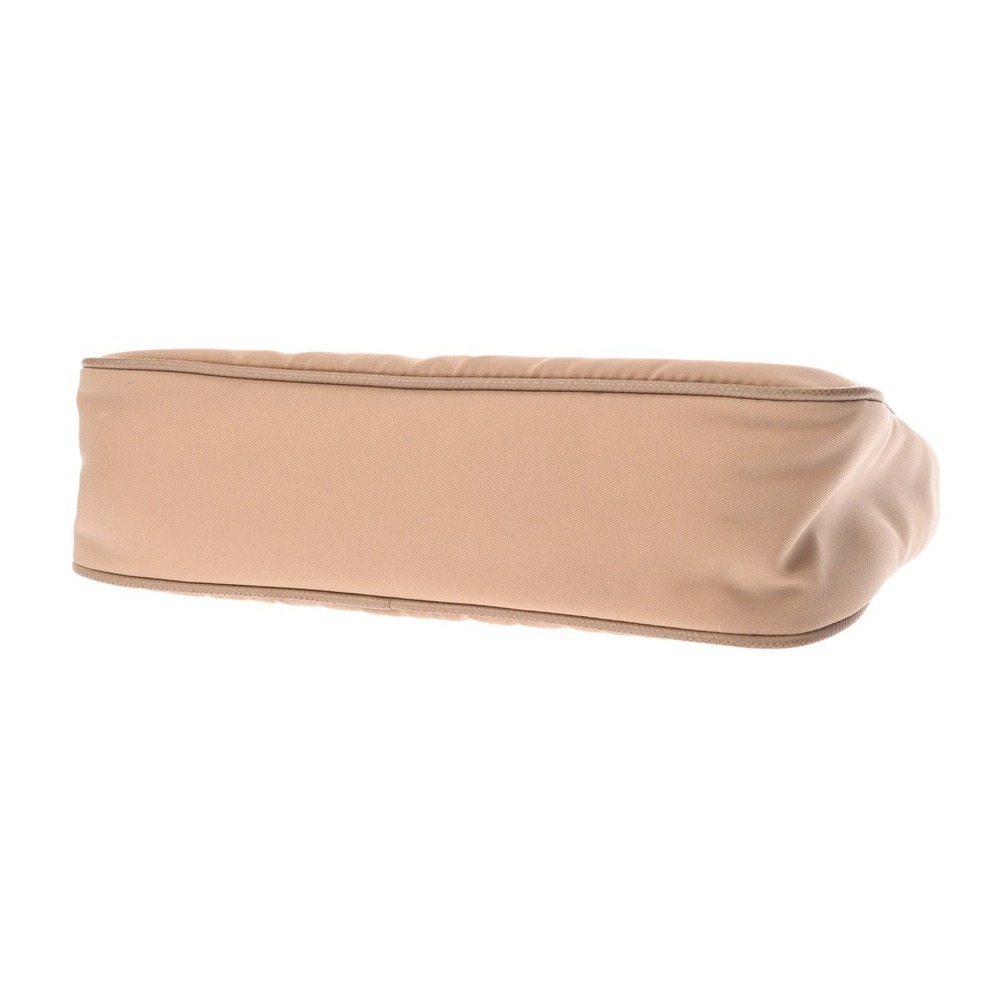Prada Shoulder Bag Beige Nylon Saffiano Leather - Picture 4 of 9